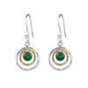 INFINITY UNIVERSE EARRINGS - GREEN ONYX