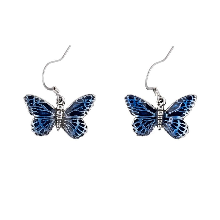Wire Earrings by Danforth Pewter