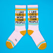 I Like Cats More Than People Gym Crew Socks