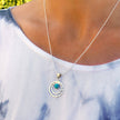 INFINITY UNIVERSE NECKLACE  - TURQUOISE
