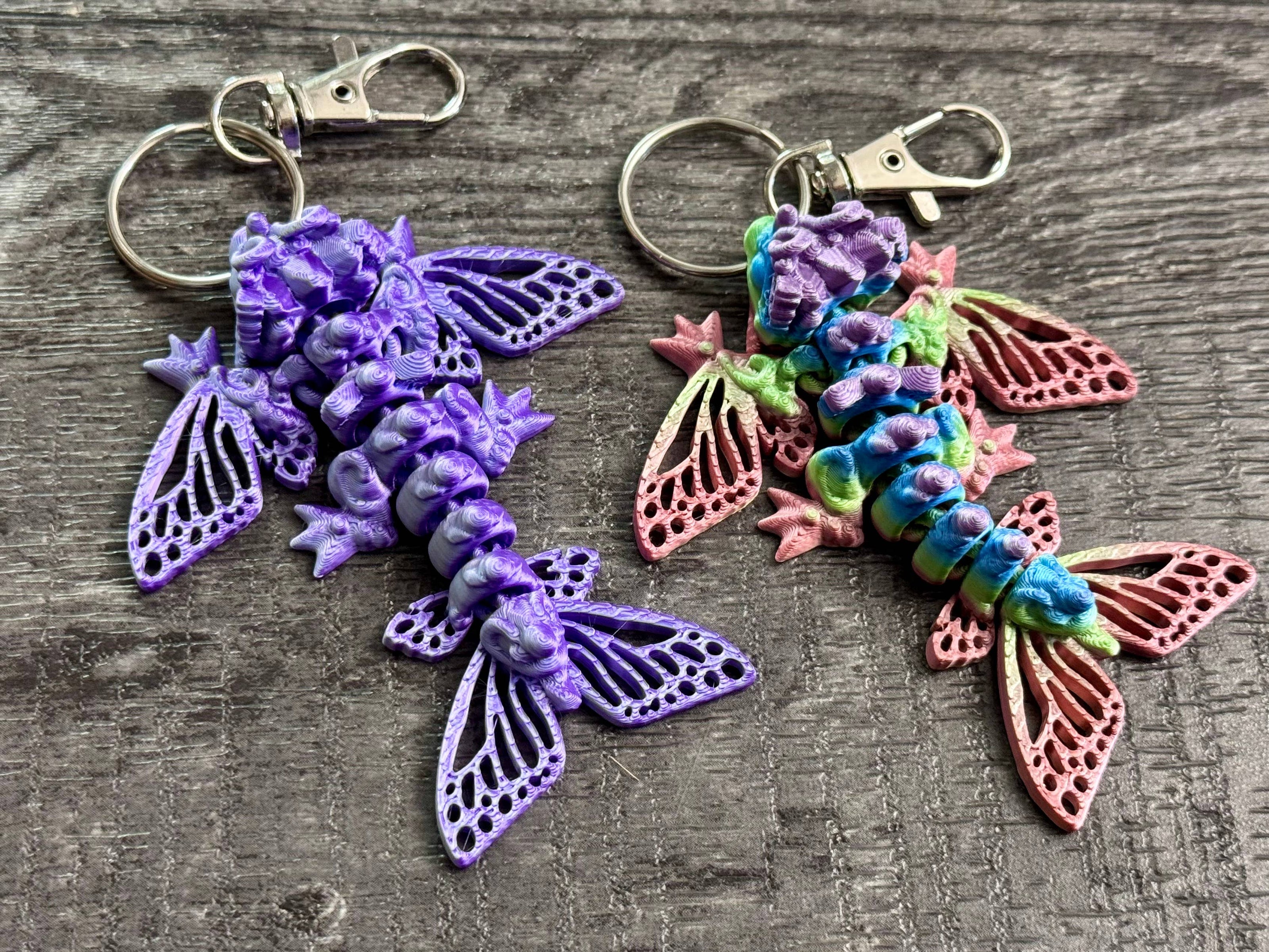 Butterfly Wyvern Keychain & Toy - 3D Printed