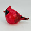 Soapstone Bird, Red Cardinal, Male, Rough carved, 5
