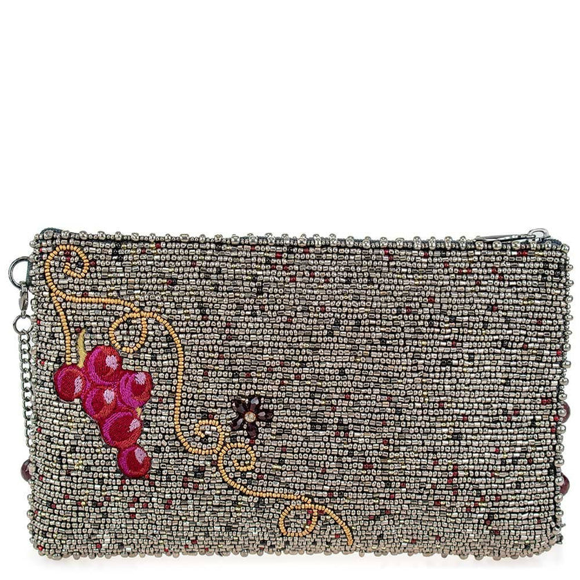 Wine Tasting Beaded Wine Glasses Crossbody Phone Bag
