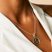 INFINITY UNIVERSE NECKLACE  - GREEN ONYX