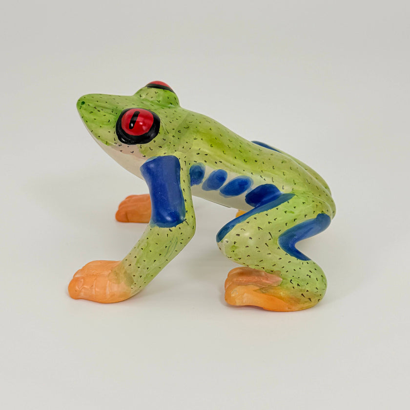 Soapstone Frog, Red Eyed Tree Frog, 6