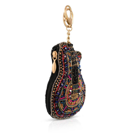 Boho Strings Guitar Beaded Coin Purse