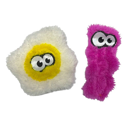 Duraplush Bacon and Eggs Cat Toys