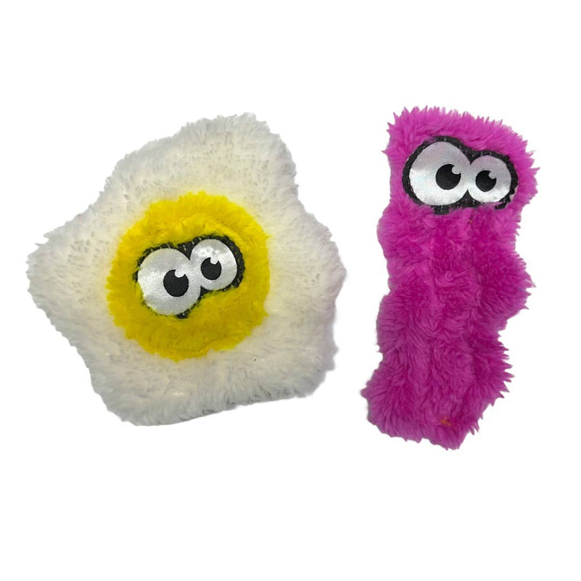 Duraplush Bacon and Eggs Cat Toys