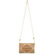 Gentle Touch Pink & Green Floral Beaded Crossbody Phone Bag