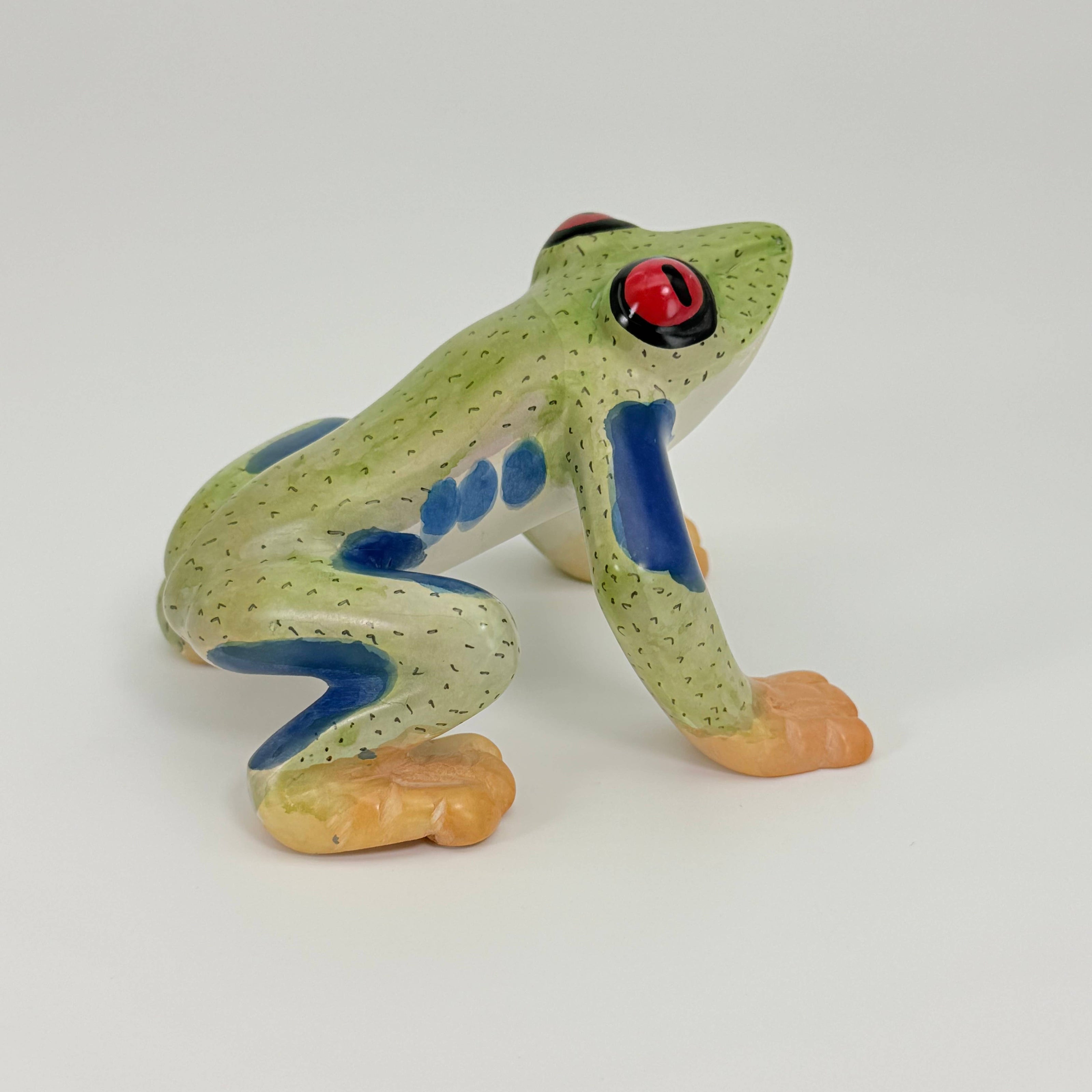 Soapstone Frog, Red Eyed Tree Frog, 6