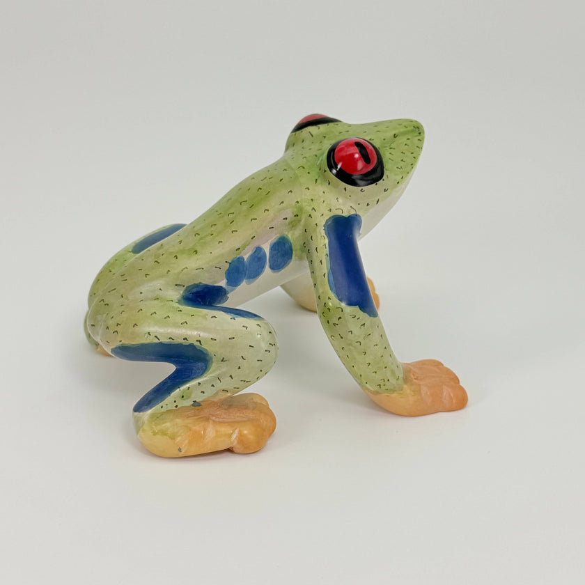 Soapstone Frog, Red Eyed Tree Frog, 6