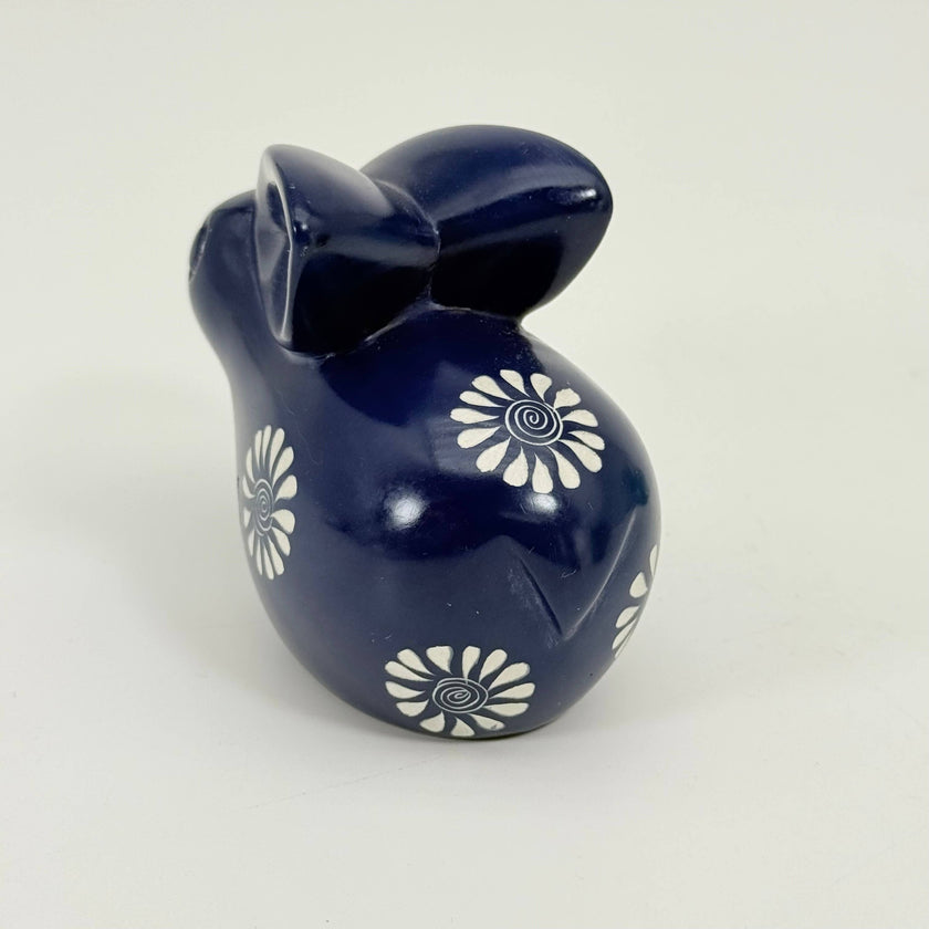 Soapstone Rabbit, Nestled  4.25