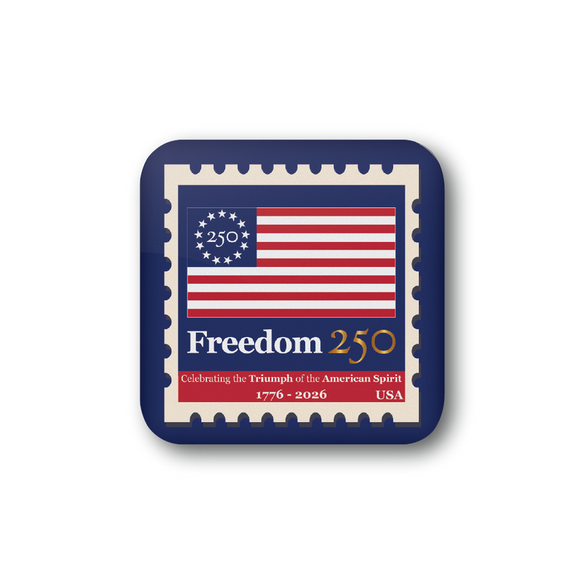 Freedom 250 Blue Stamp