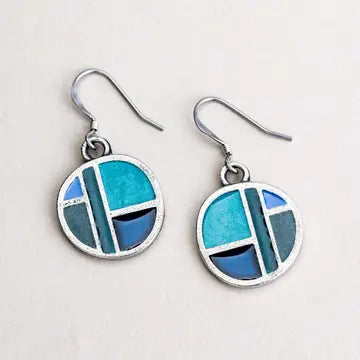 Wire Earrings by Danforth Pewter