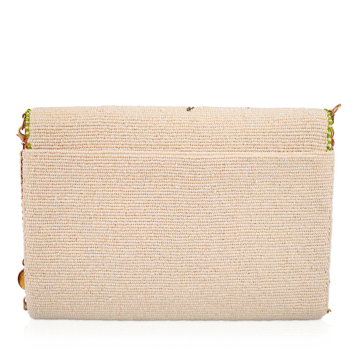 Sun Kissed Orange Fruit Beaded Crossbody Handbag