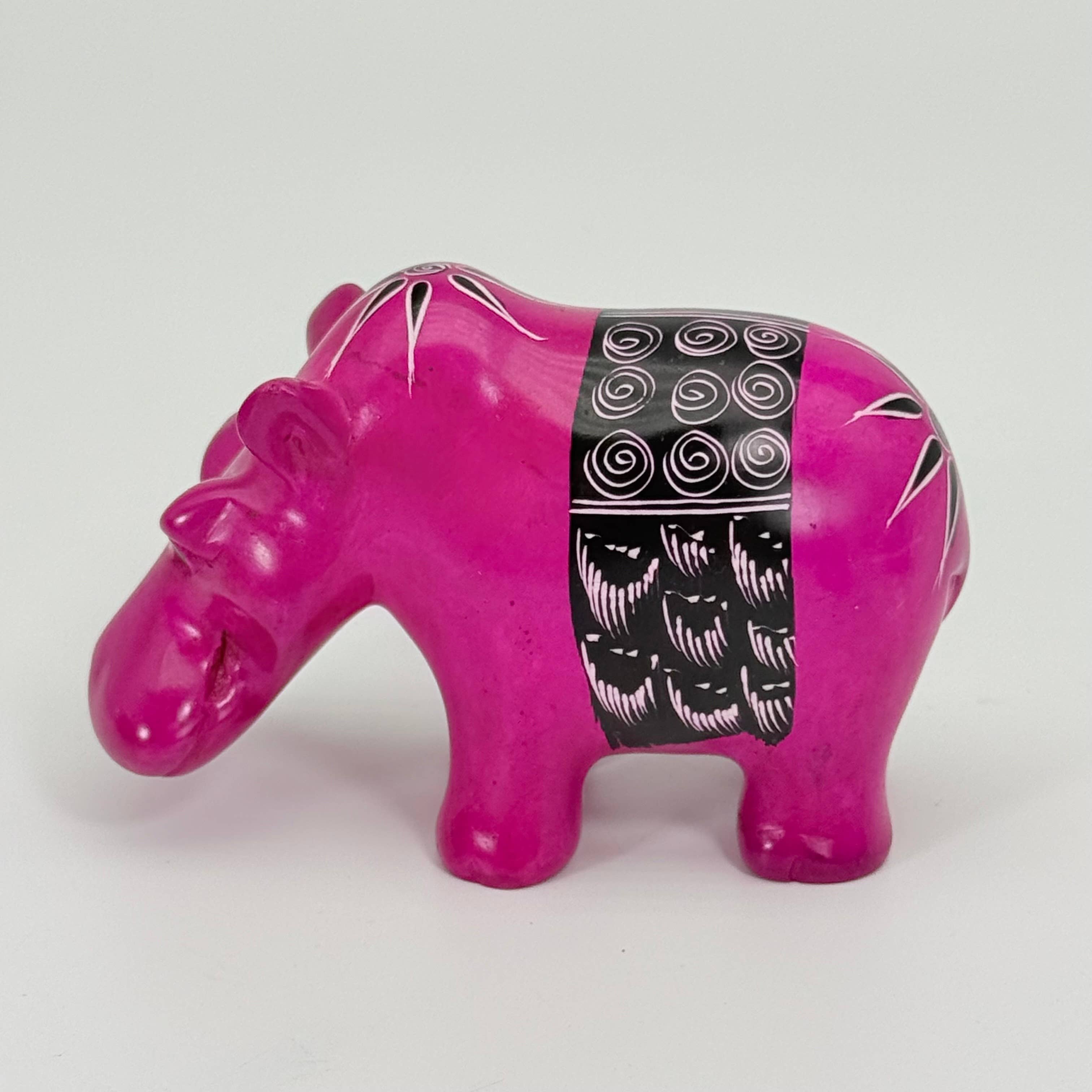 Soapstone Hippopotomus, Realistic 4