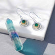 INFINITY UNIVERSE EARRINGS - GREEN ONYX