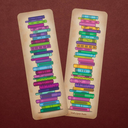 Book Stack Bookmark | Hand-Illustrated Bookstore Gift
