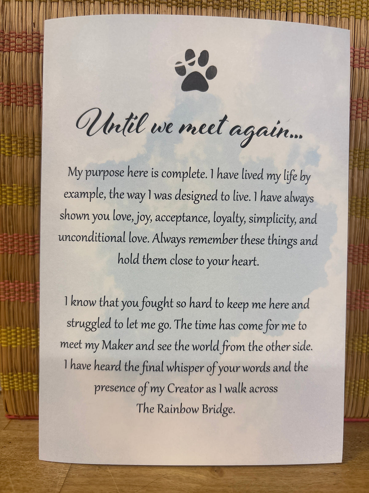 Dog Speak Sympathy Card Collection
