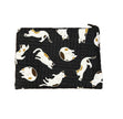 Black or Red Cat Zipper Pouch - Pencil Case, Make Up Bag, Cosmetic case
