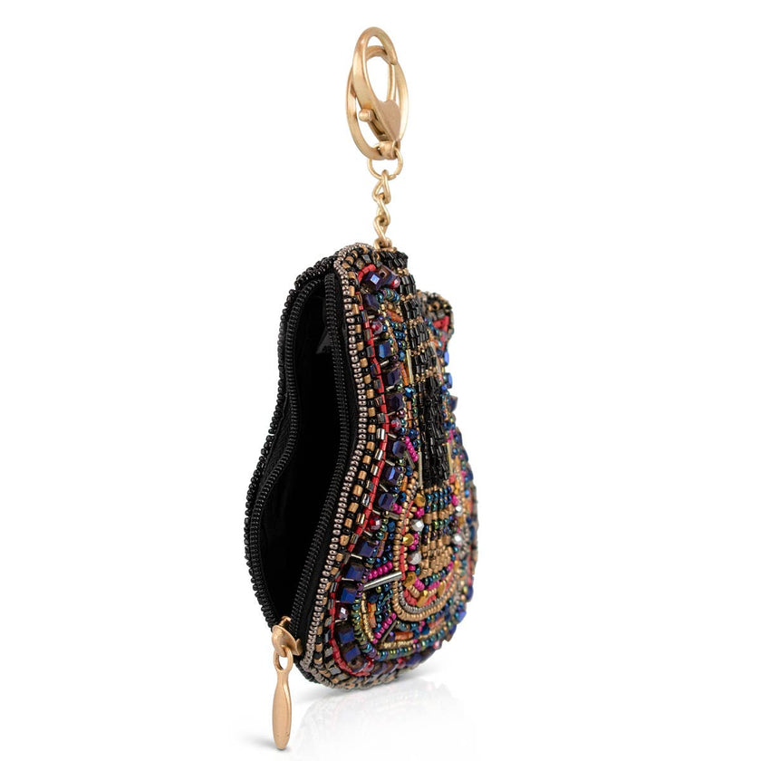 Boho Strings Guitar Beaded Coin Purse