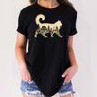 Floral Cat Nature Graphic T-Shirt