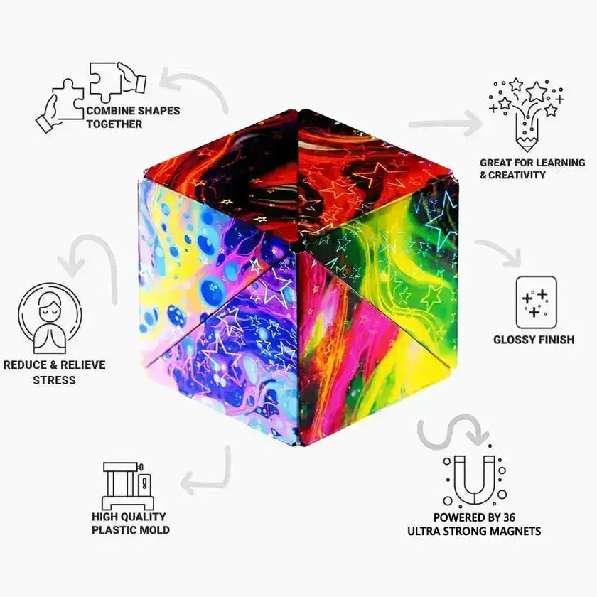 Shashibo Cosmos Magnetic Puzzle Cube