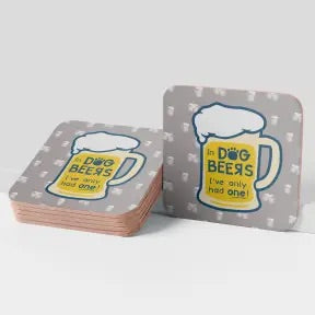Dog Speak Cork Coasters