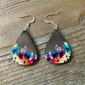 Wooden Earrings by Zen and Meow