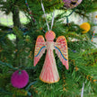 Eclectic Woodchuck Hanging  Angel Ornaments