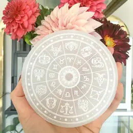 Selenite Crystal Disc Chargers