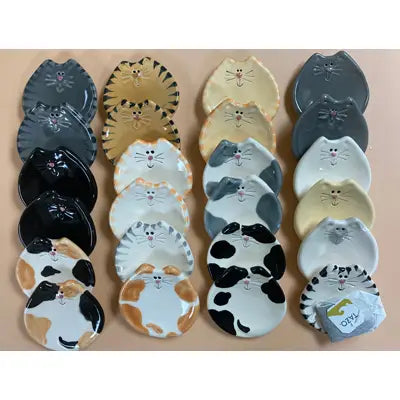 Mini Ceramic Kitty Dishes