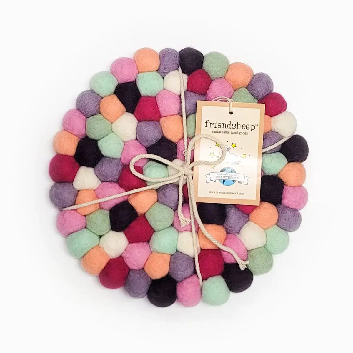 Friendsheep Eco Wool Coasters and Trivets
