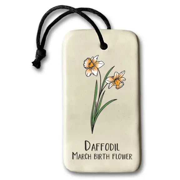Birth Flower Ornaments by August Ceramics