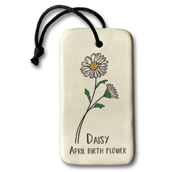 Birth Flower Ornaments by August Ceramics