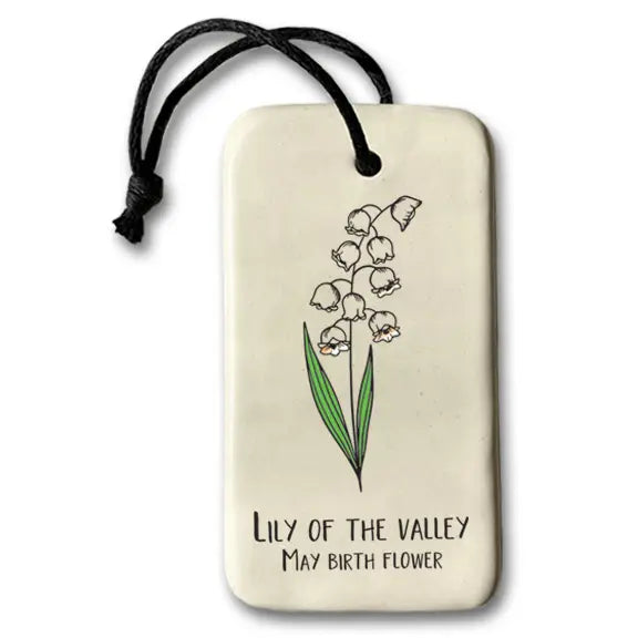 Birth Flower Ornaments by August Ceramics