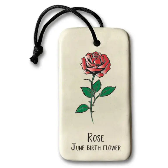 Birth Flower Ornaments by August Ceramics