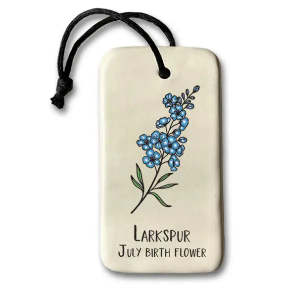 Birth Flower Ornaments by August Ceramics