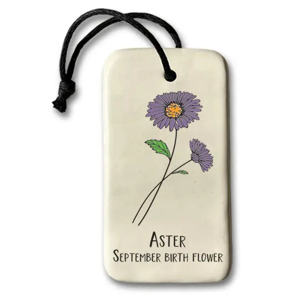Birth Flower Ornaments by August Ceramics