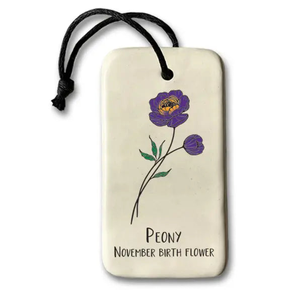 Birth Flower Ornaments by August Ceramics