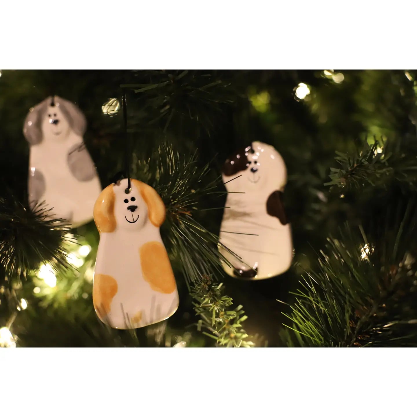 Dog and Cat Ceramic Ornaments by August Ceramics