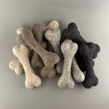 Felted Wool Bones by Pawsome Pet Toys