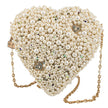 Precious Heart Handbag with Pearls