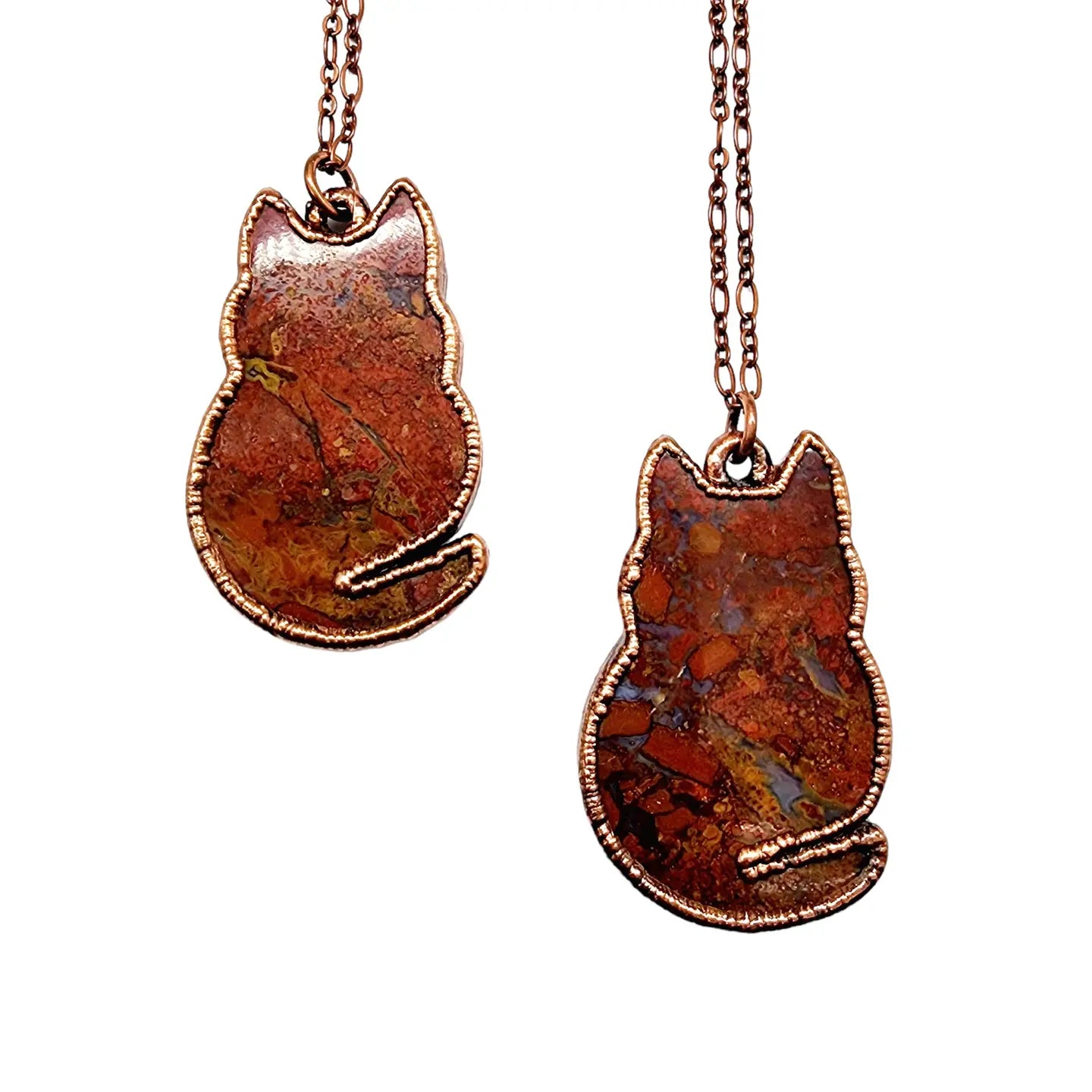 Merging Metal Necklaces