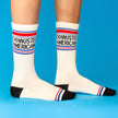 Exhausted American Gym Crew Socks
