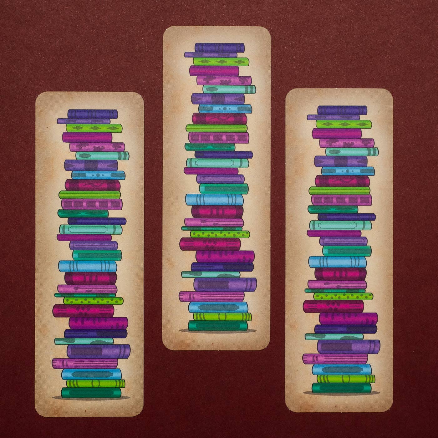 Book Stack Bookmark | Hand-Illustrated Bookstore Gift