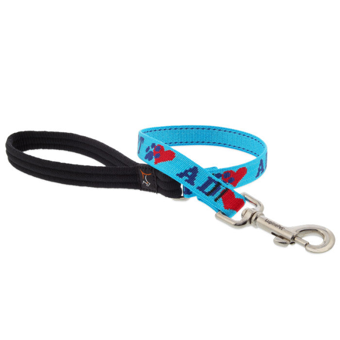 Original Designs Padded Handle Dog Leash, by Lupine