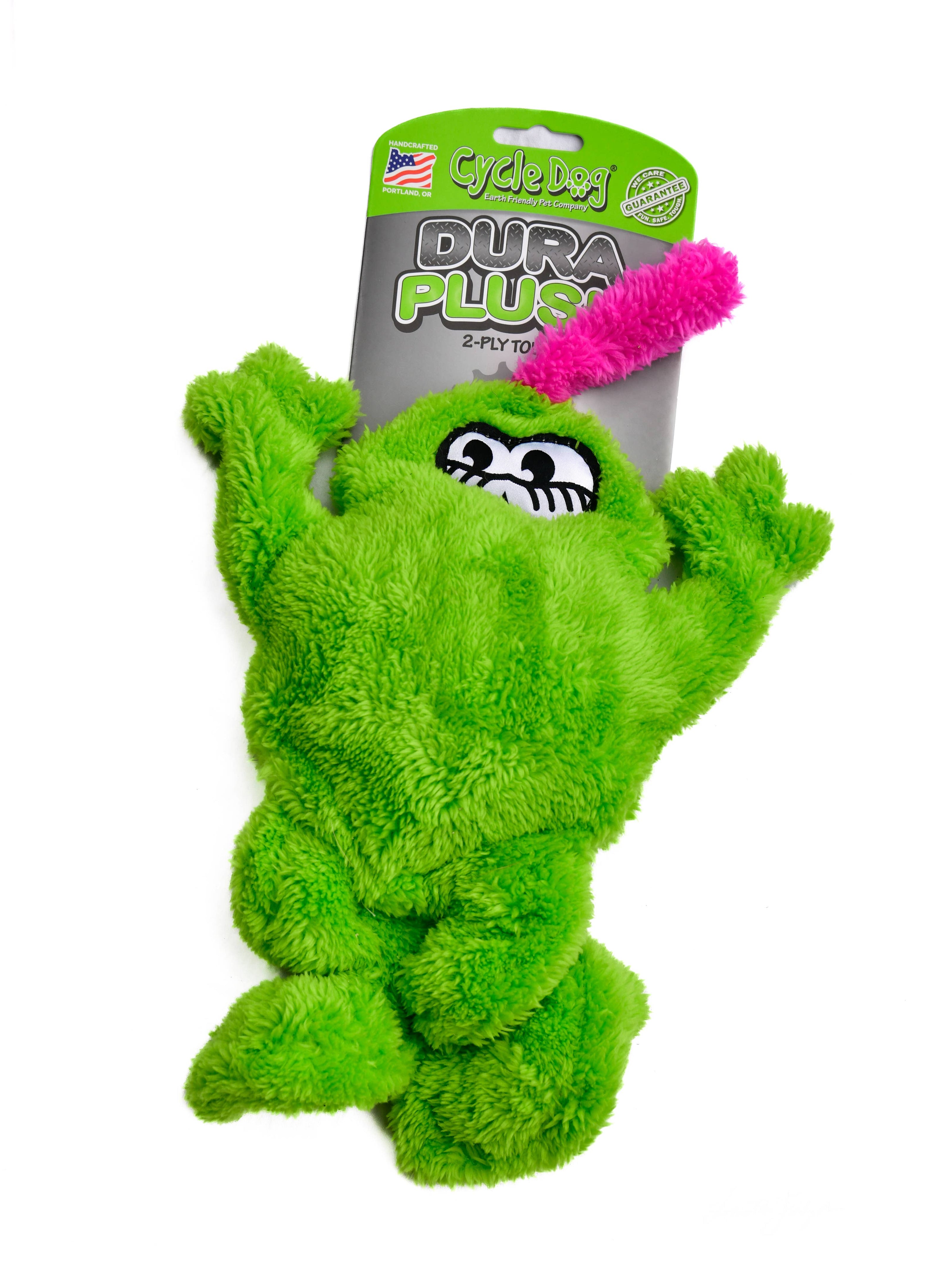 Duraplush Frog Dog Toy with Springy Legs