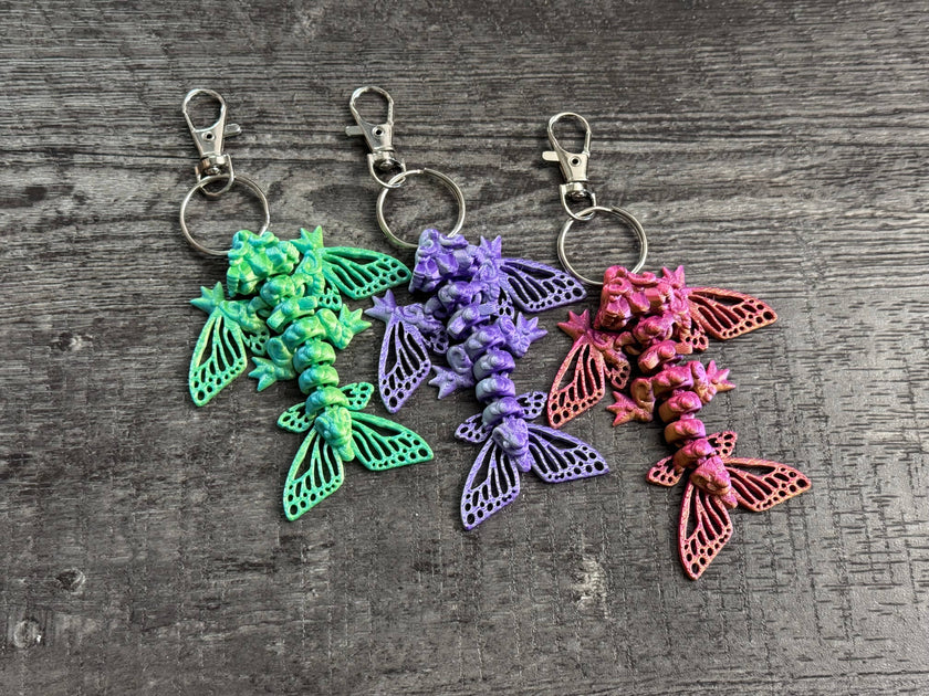 Butterfly Wyvern Keychain & Toy - 3D Printed