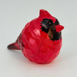 Soapstone Bird, Red Cardinal, Male, Rough carved, 5